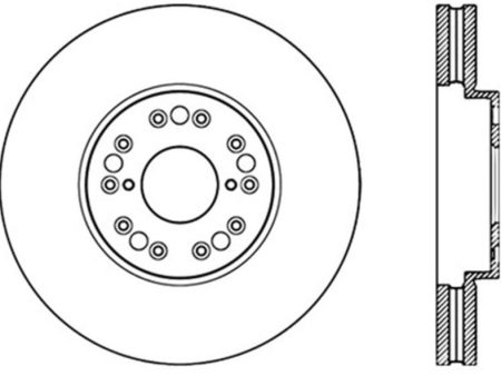 StopTech Power Slot 93-05 Lexus GS Series   00-05 IS300   93-94 LS Front Left Cryo Slotted Rotor Fashion