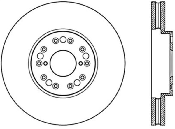 StopTech Power Slot 93-05 Lexus GS Series   00-05 IS300   93-94 LS Front Left Cryo Slotted Rotor Fashion