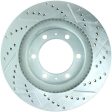 StopTech Select Sport 12-14 Toyota FJ Cruiser SportStop Slotted & Drilled Front Right Rotor Fashion