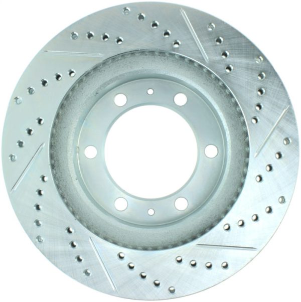 StopTech Select Sport 12-14 Toyota FJ Cruiser SportStop Slotted & Drilled Front Right Rotor Fashion