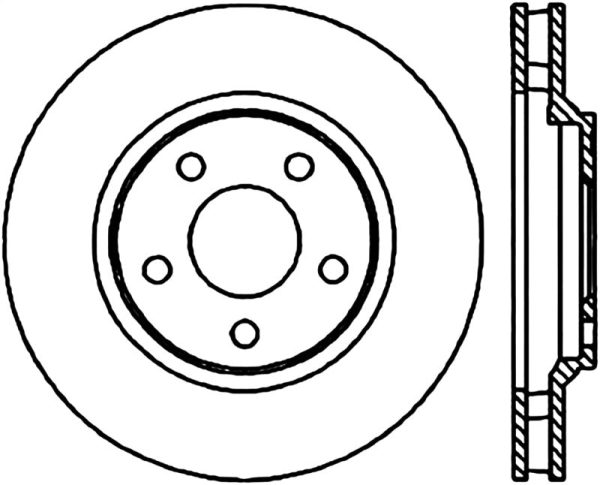 StopTech Power Slot 98-02 Pontiac Firebird Trans Am   Chevy Camaro Front Right Slotted CRYO Rotor Supply