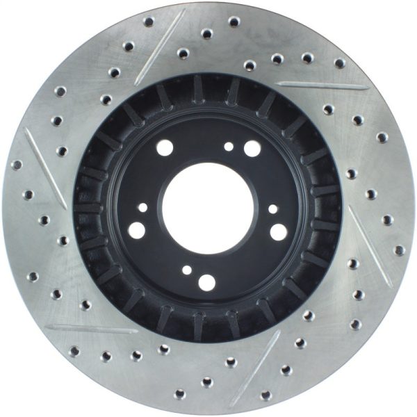 StopTech 00-09 S2000 Slotted & Drilled Left Front Rotor For Sale