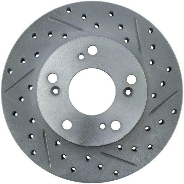 StopTech Select Sport 06-11 Honda Civic DX EX LX Slotted and Drilled Left Front Rotor on Sale