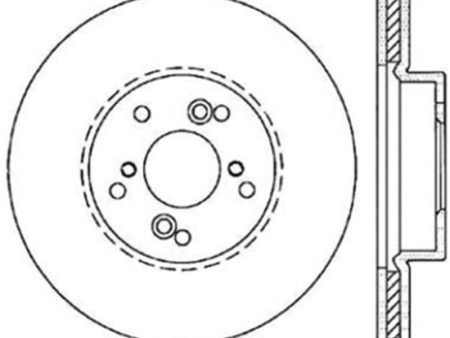 StopTech 99-08 Acura TL Sport Slotted Drilled Front Right Cyro Rotor Online