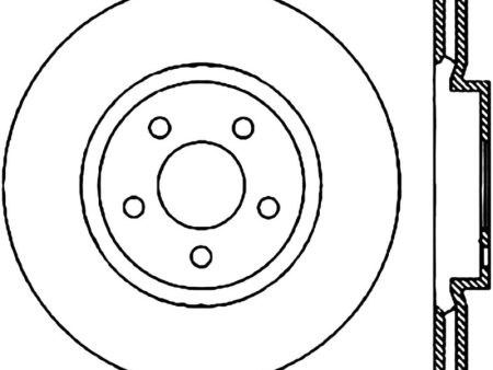 StopTech 05-17 Dodge Chrystler 300 SportStop Cryo Slotted & Drilled Front Left Rotor Online