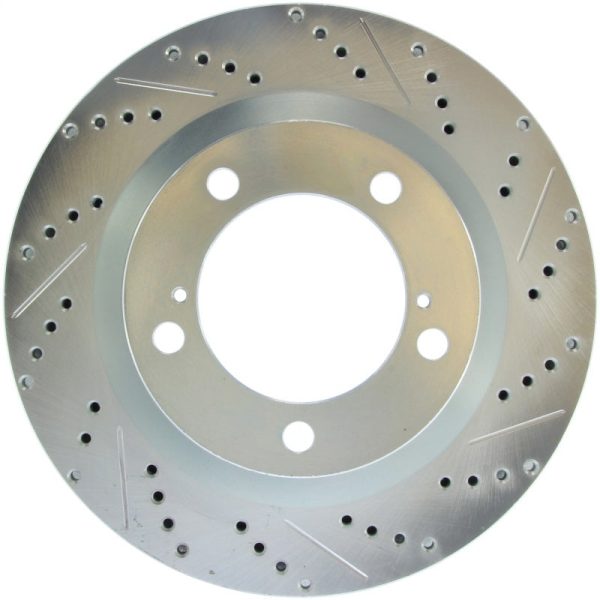 StopTech Select Sport 07-17 Toyota Tundra Sport Slotted & Drilled Front Left Rotor Hot on Sale