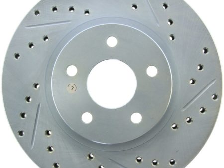 StopTech Select Sport 13-15 Subaru BRZ Slotted   Drilled Left Front Rotor For Sale