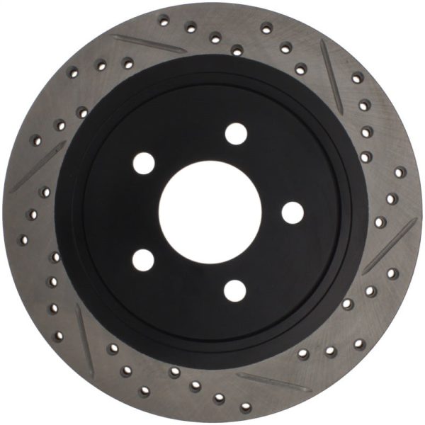 StopTech 05-10 Ford Mustang Slotted & Drilled Right Rear Rotor Cheap