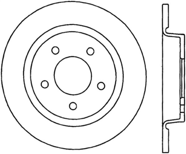 StopTech Power Slot 07-09 Mazdaspeed 3 Slotted CRYO Right Rear Rotor For Sale