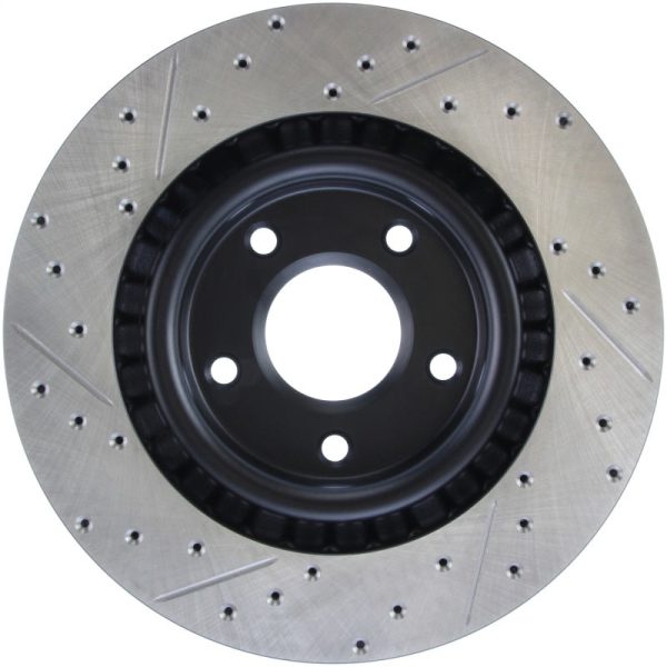 StopTech Power Slot 05-07 Cadillac XLR   06-09 Chevy Corvette Front Left Drilled & Slotted Rotors Online now