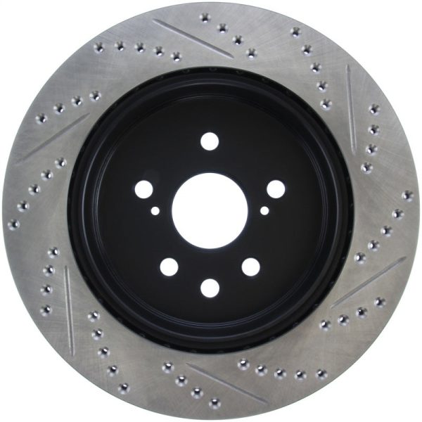 StopTech Slotted & Drilled Sport Brake Rotor Right Rear 13-14 Lexus GS300 350 400 430 Online Sale