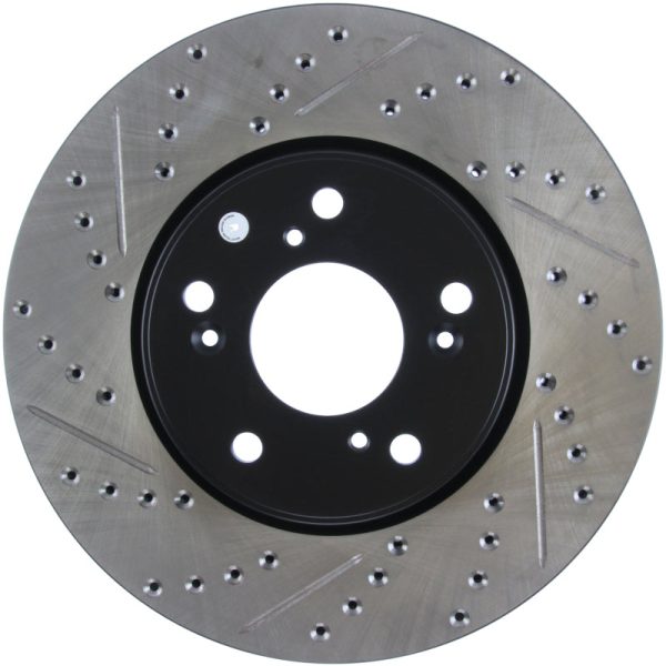 StopTech Slotted & Drilled Sport Brake Rotor Front Right 13 Honda Accord Sport For Sale