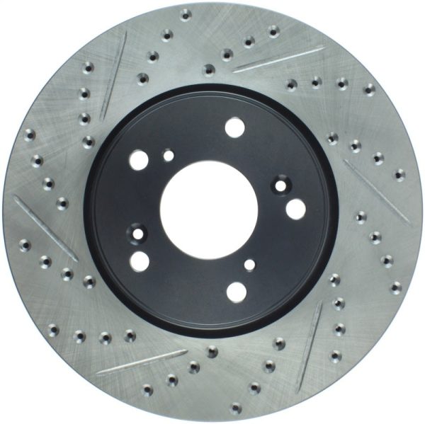 StopTech Slotted & Drilled Sport Brake Rotor Front Right 13 Honda Accord Sport For Sale