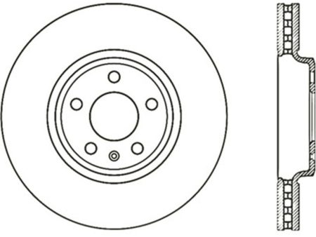 StopTech 08-11 Audi A5 Quattro w TRW Girling Brakes Cryo Sport Slotted & Drilled Front Left Rotor Sale