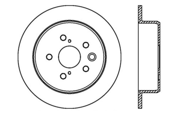 StopTech 06-10 Lexus IS 250 IS 300 IS 350 SportStop Slotted & Drilled Left Rear Rotor For Sale