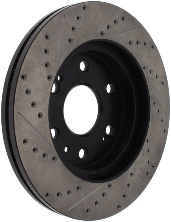 StopTech 05-10 GMC Sierra 1500 (w Rear Drum)   07-09 GMC Yukon Front Right Slotted & Drilled Rotor Supply