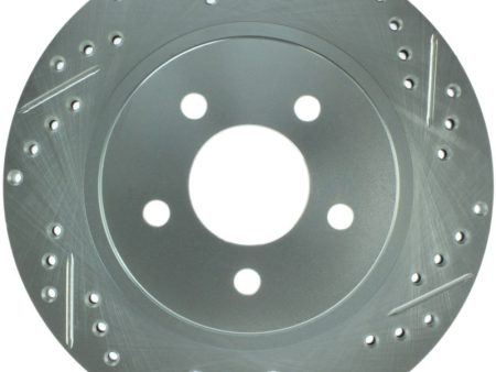 StopTech Select Sport 05-10 Ford Mustang GT Slotted and Drilled Rear Left Rotor Online Sale