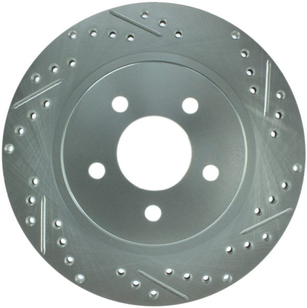 StopTech Select Sport 05-10 Ford Mustang GT Slotted and Drilled Rear Left Rotor Online Sale