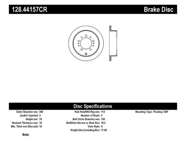 StopTech Drilled Sportstop Cryo Rotor - Right Online now