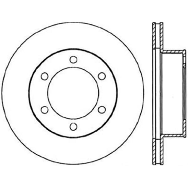 StopTech Power Slot 95-04 Toyota Tacoma   11 95-02 4Runner Front Right Cryo Slotted Rotor Hot on Sale