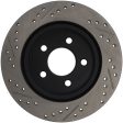 StopTech 05-10 Ford Mustang Slotted & Drilled Left Rear Rotor on Sale