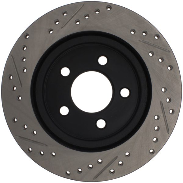 StopTech 05-10 Ford Mustang Slotted & Drilled Left Rear Rotor on Sale