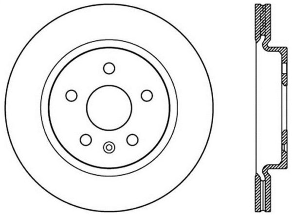 StopTech Sport Cross Drilled Brake Rotor - Front Left Cheap