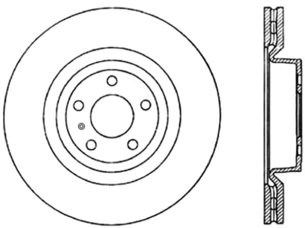 StopTech Power Slot 08-10 Audi S5 Front Left Slotted CRYO-STOP Rotor Sale