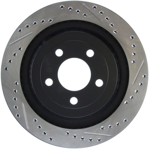 StopTech Slotted & Drilled Sport Brake Rotor - 2015 Ford Mustang GT - Rear Left Discount