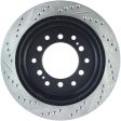 StopTech Power Slot 03-09 Toyota 4 Runner   03-09 Lexus GX470 Drilled & Slotted Left Rear Rotor For Sale