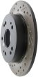 StopTech 06-09 Honda Civic Ex Si Slotted & Drilled Right Rear Rotor For Discount