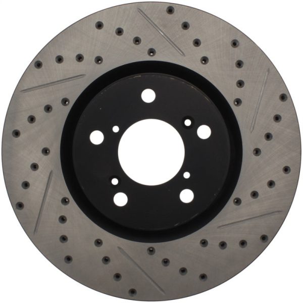 StopTech 07-08 Acura MDX SportStop Slotted & Drilled Left Front Rotor Supply