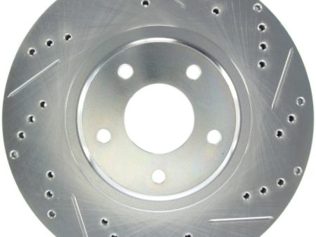 StopTech Select Sport Select Sport Nissan Slotted and Drilled Left Front Rotor Online Hot Sale