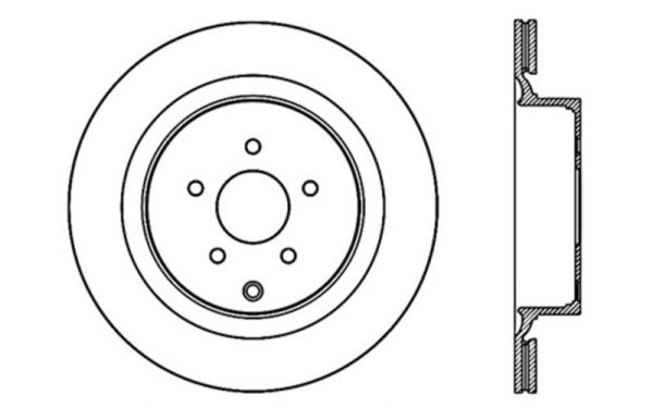 StopTech 09 Infiniti FX50 SportStop Slotted & Drilled Rear Left Rotor Discount