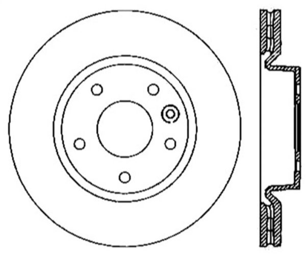 StopTech SportStop 14-17 Land Rover Range Rover Slotted & Drilled Front Right Cryo Rotor Hot on Sale