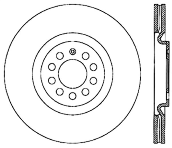 StopTech Cryo Slotted & Drilled Sport Brake Rotor - Right Online now