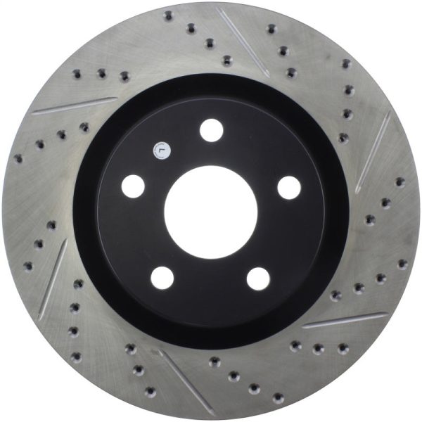 StopTech 08-09 Pontiac G8 Slotted & Drilled Front Left Rotor on Sale