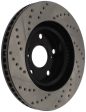 StopTech 07-09 Lexus ES 250 ES 300  ES330 ES350 SportStop Slotted & Drilled Left Front Rotor For Sale