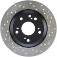 StopTech 00-09 S2000 Slotted & Drilled Left Rear Rotor Cheap