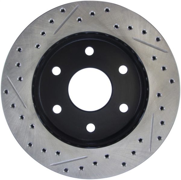 StopTech 92-00 GMC Suburban 1500 4WD (6 lug) Front Left Slotted & Drilled Rotor Online Hot Sale