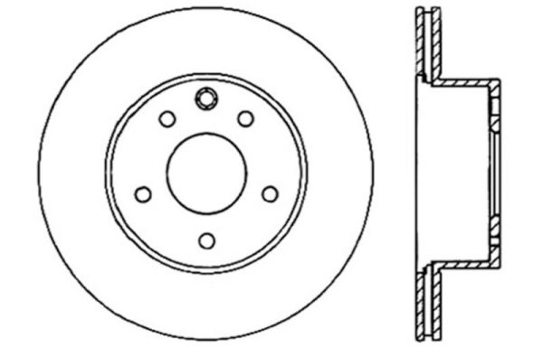 StopTech 06-07 350Z   05-07 G35   06-07 G35X SportStop Slotted & Drilled Rear Right Rotor Discount