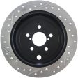 StopTech 08-10 Impreza WRX (Exc STi) 08-10 Impreza Coupe Sedan Slotted & Drilled Left Rear Rotor Cheap