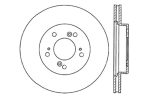 StopTech 97-01 Acura Integra Type R   97-01 Honda CR-V Slotted & Drilled Left Front Rotor Supply