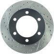 StopTech 95-03 Toyota Tacoma (6 Lug)   96-00 4Runner Front Right Slotted & Drilled Rotor For Sale