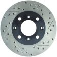 StopTech 96-00 Honda Civic DX HX Coupe 90-00 Civic DX LX Sedan Slotted & Drilled Left Front Rotor Sale