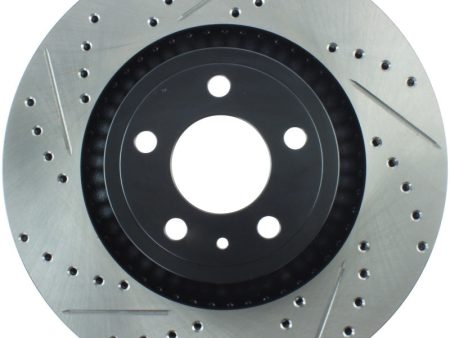 StopTech Slotted & Drilled Sport Brake Rotor - 2015 Ford Mustang Non-Brembo - Front Right Sale