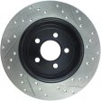 StopTech 05-13 Chrysler300 300C   09-12 Dodge Challenger Rear Right Drilled & Slotted Rotor Hot on Sale