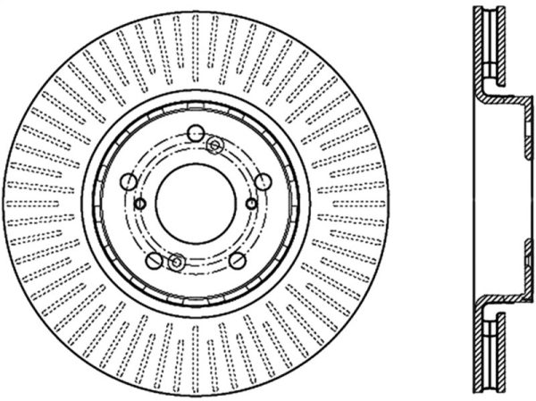 StopTech Slotted & Drilled Cryo Sport Brake Rotor For Cheap