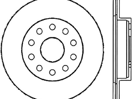 StopTech Sport Slotted (CRYO) 92-95 Toyota MR2 Turbo Rear Left Slotted Rotor For Sale