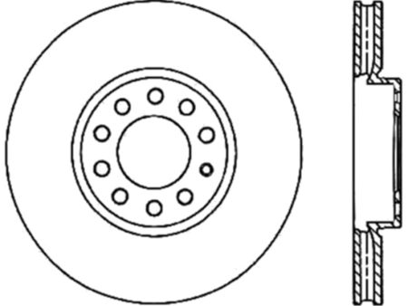 StopTech Power Slot 05-10 VW Jetta (except Wagon) Front Right Slotted CRYO Rotor For Discount